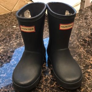 Toddler boy hunter rain boots navy size 7 toddler
